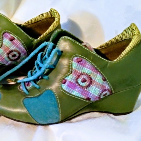 M by Morenatom SZ 6B Wedge Boots Booties - Picture 1 of 2